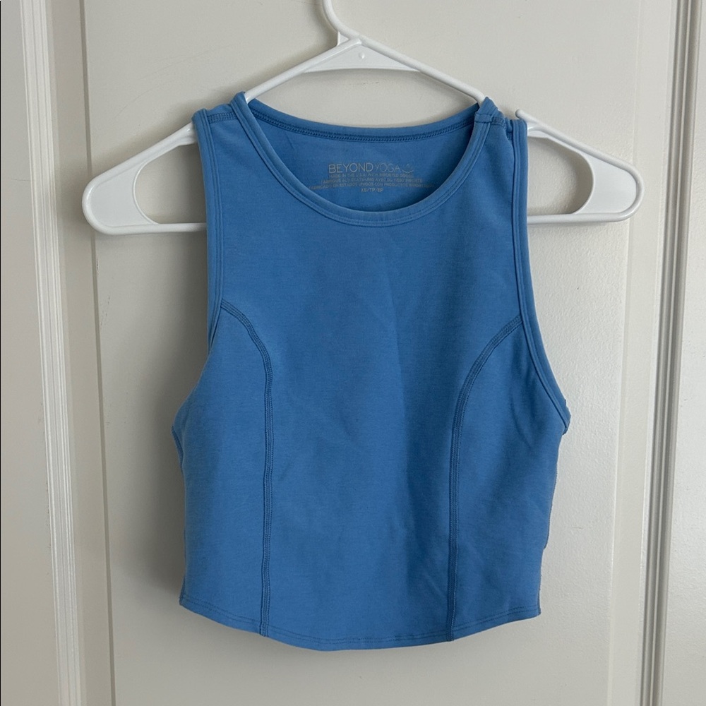 Beyond Yoga Women's Sky Blue Crop Top tank XS